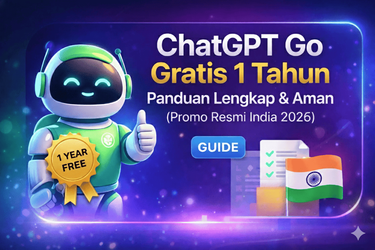 ChatGPT Go Gratis 1 Tahun – Panduan Lengkap & Aman (Promo Resmi India 2026)